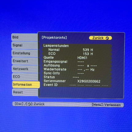 Epson EB-695Wi Ultrakurzdistanz Beamer WXGA 3500 Lumen Interaktiv HDMI LAN